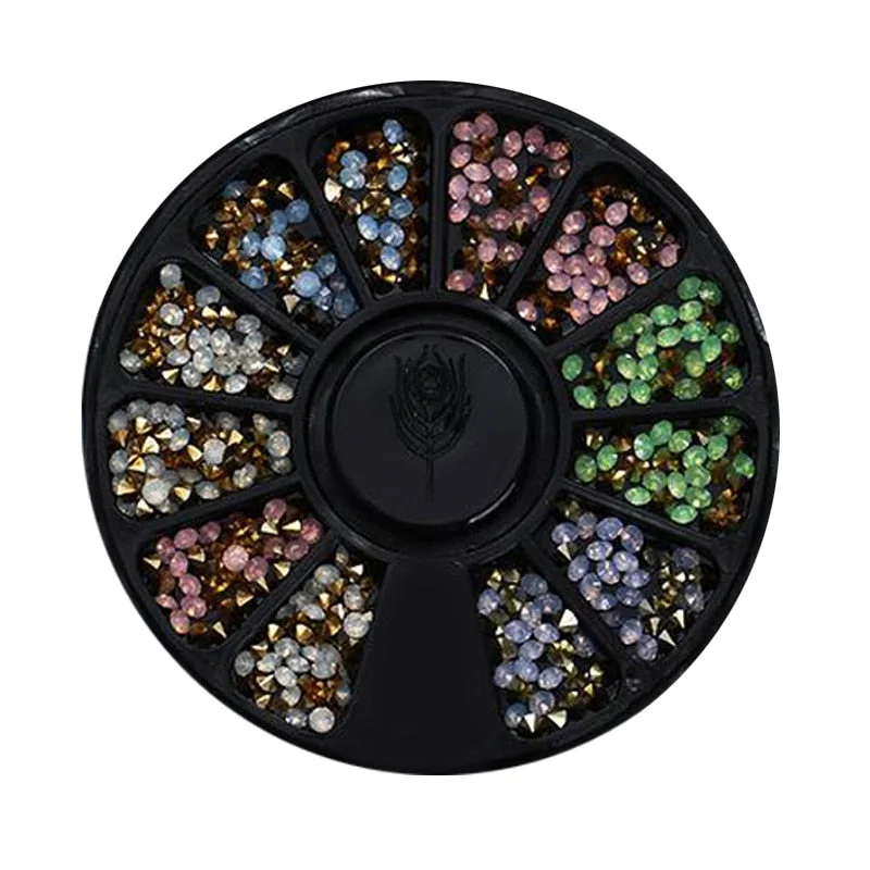 Mixed Color Chameleon Nail Rhinestone Glitter Small Irregular Beads For  Nail Art 3D Decoration Stone In Wheel DIY Tips-Nail Inspo