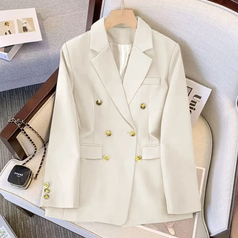Peneran Spring and Autumn New Slim Fashion,Loose Temperament, High-end Sense Suit, Thin Top, Suit Jacket Woman Blazer Women Jacket Women