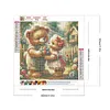 uk.everydayedeals (Limited Stock)Diamond Painting - Full Round - Rose Heart Little Bear