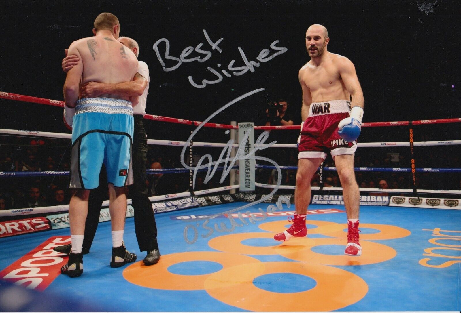 Gary O'Sullivan Hand Signed 12x8 Photo Poster painting - Boxing Autograph 8.