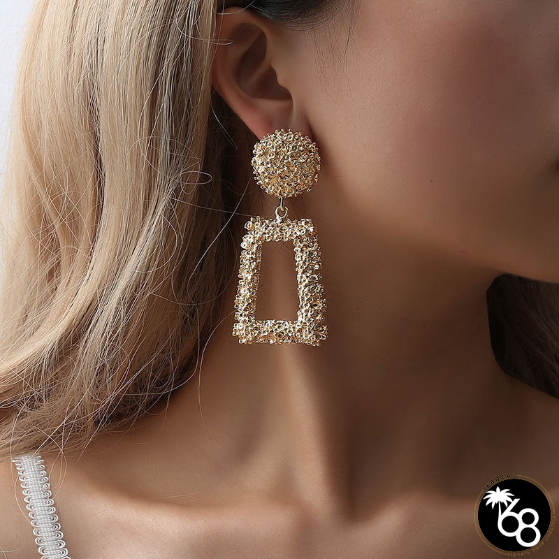 Daily Party Simplicity Solid Patchwork Earrings | 168DEAL