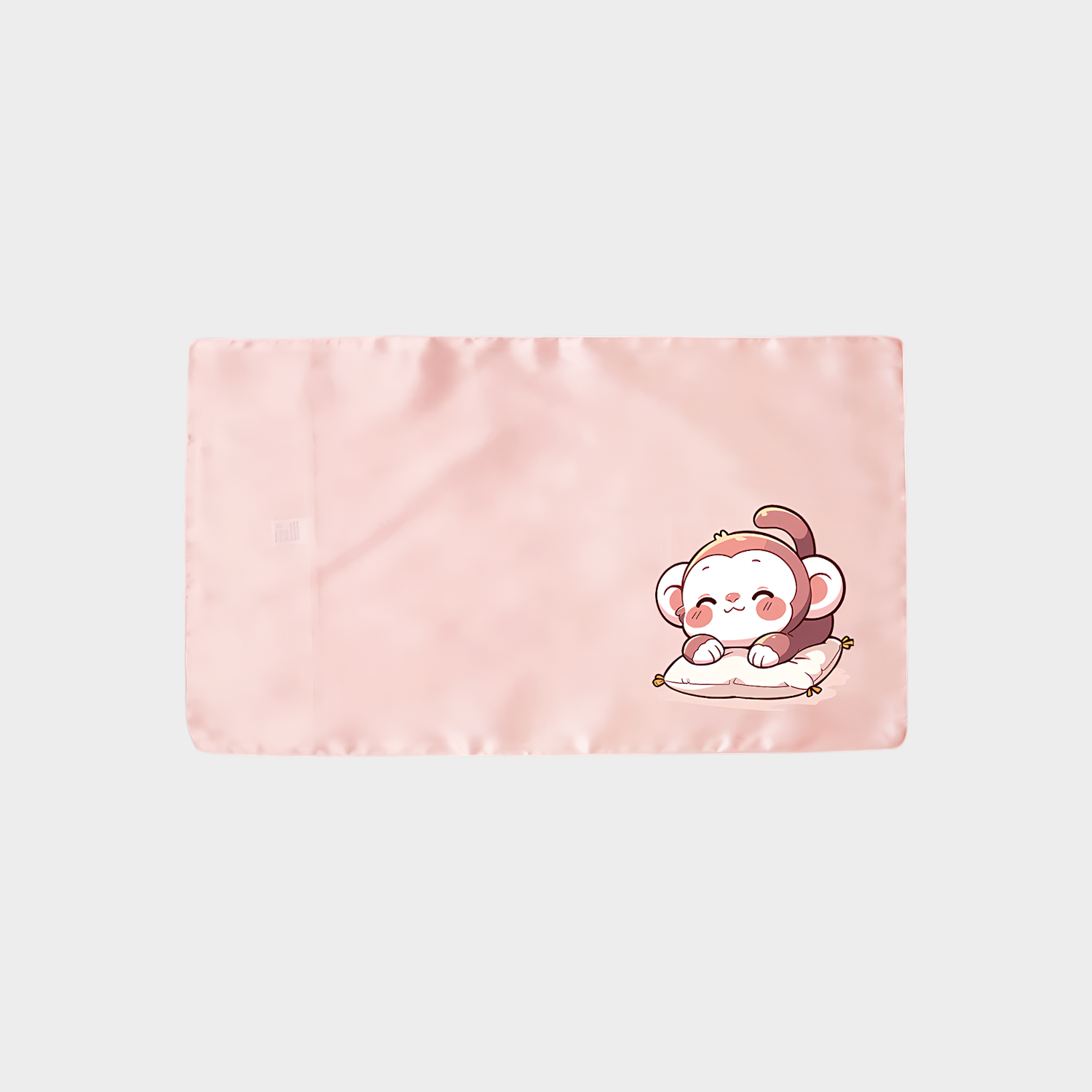 Baby ＆ Toddler Cartoon Monkey Silk Pillowcase Soft for Bedtime REAL SILK LIFE