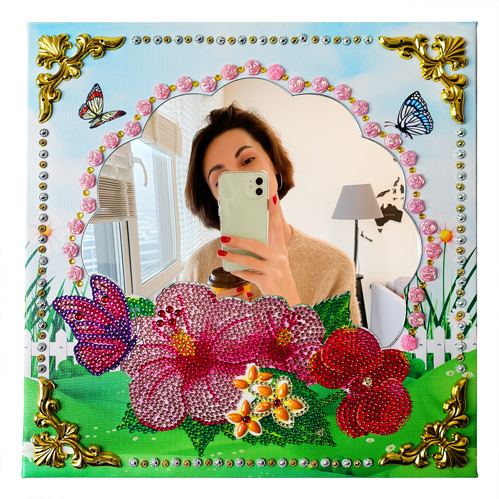 

Flowers Makeup - DIY Craft Mirrors (30x30cm), 501 Original