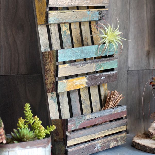 GLVEE Solid Wood Wall Rack Tool Storage Rack