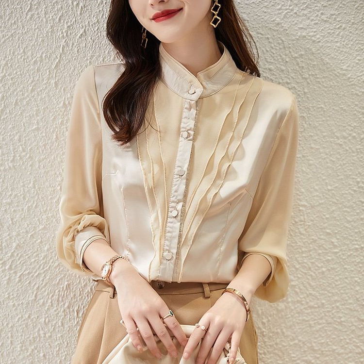 As Picture Shift Ruffled Elegant Shirts & Tops
