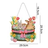 DIY Special Shaped Diamond Painting Easter Egg Bunny Festival Hanging With Lamp String Kit