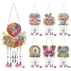 Double Sided Colorful Pattern 5D DIY Crystal Rhinestone Wind Bell Suncatcher Hanging Kits
