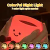 Coffee Cup Night Light Rechargeable 7 Color Changing Dimmable Warm Light with Timer Touch Control Bedside Lamp for Nursery Bedroom Gift