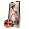 >SALE<5D DIY Full Square Drill Diamond Painting Girl Kit Home Decor Art 20x30cm