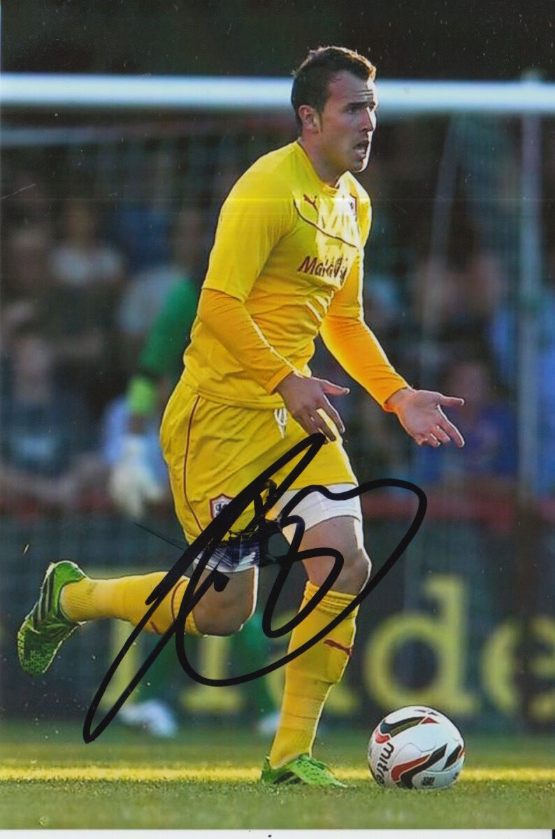 CARDIFF CITY HAND SIGNED JORDON MUTCH 6X4 Photo Poster painting.