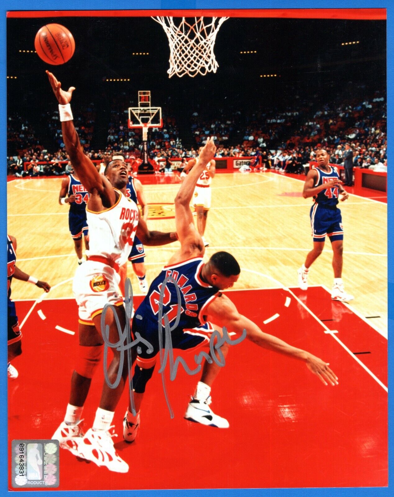 Otis Thorpe NBA Houston Rockets Hand Signed Autograph 8x10 Photo Poster painting NBA Hologram