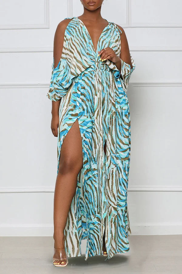 Charming High Slit Maxi Dress