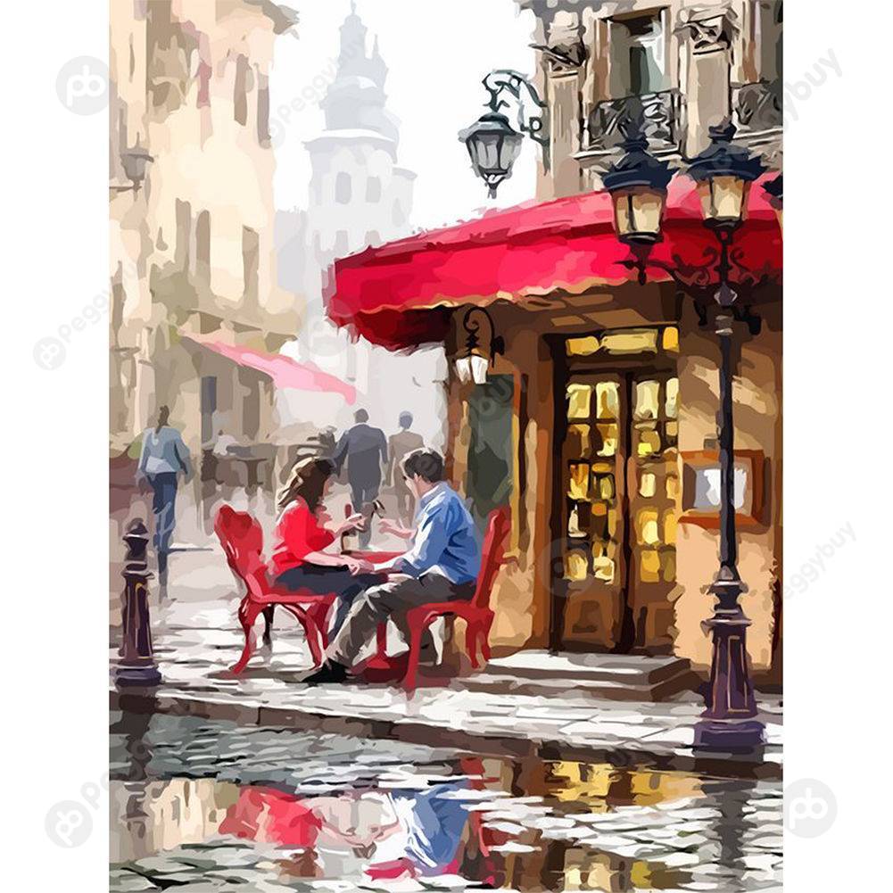 

40*50CM Paint By Numbers-treet Men Women, 501 Original