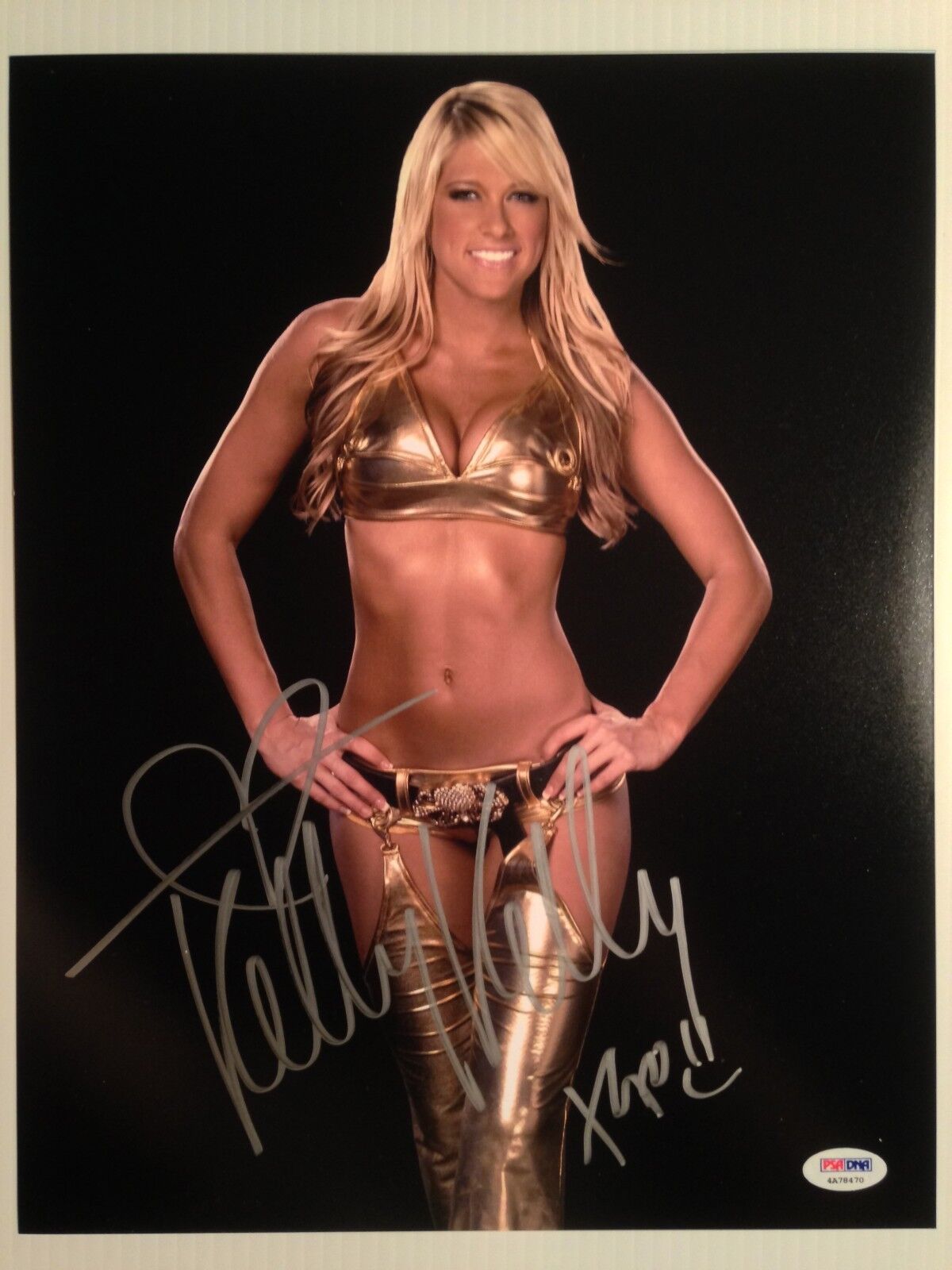 Kelly Kelly WWE Diva Model PSA DNA COA 4A78470 Original 11x14 Photo Poster painting