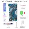 (US Only)5D DIY Full Round Drill Blue Fluid Diamond Painting Kit Home Decor Art 80x40cm