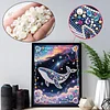 Diamond Painting-DIY Special Shaped Drill Pearl Painting Whale(30x40cm)