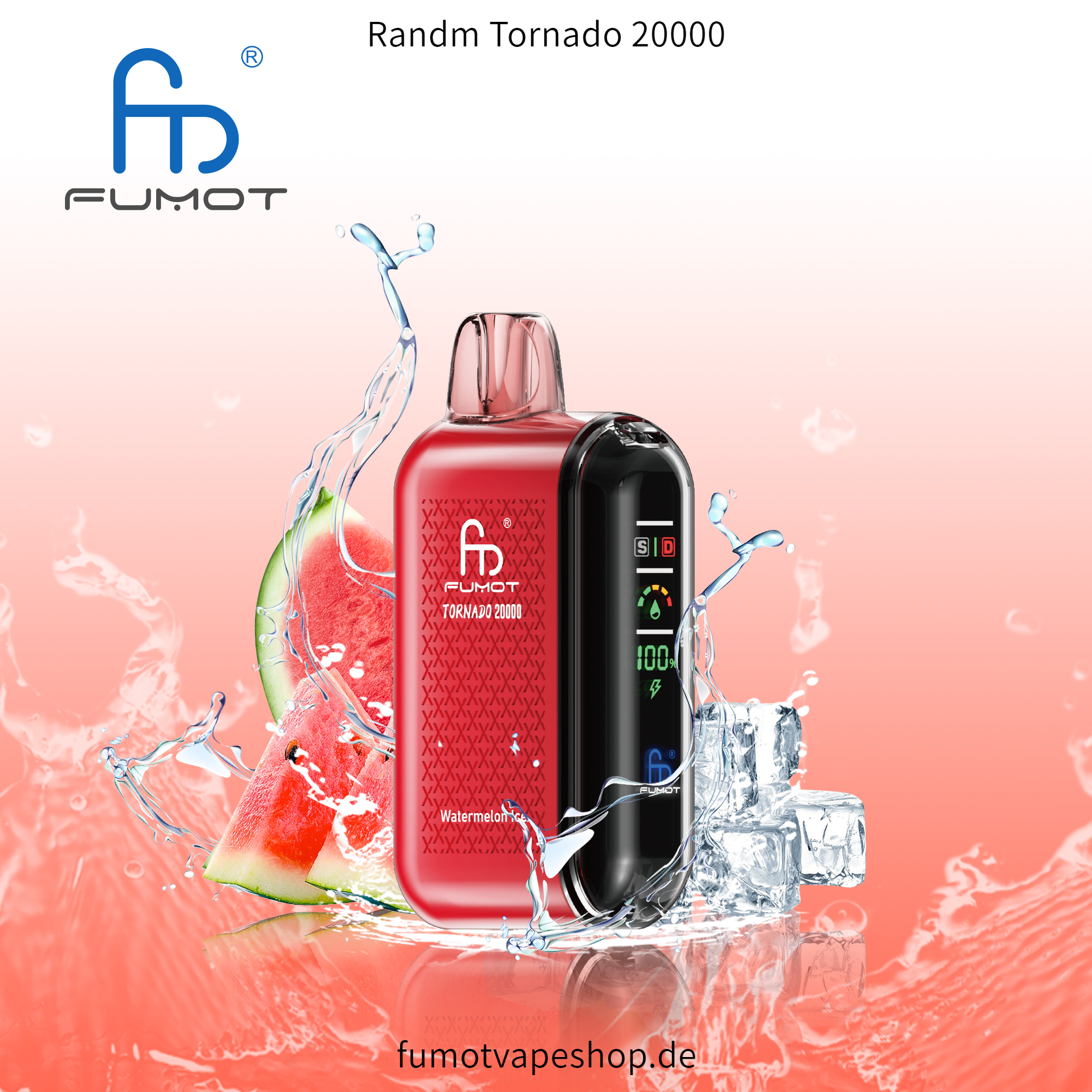 Randm Tornado 20000 Wassermeloneneis  fumotvapeshop