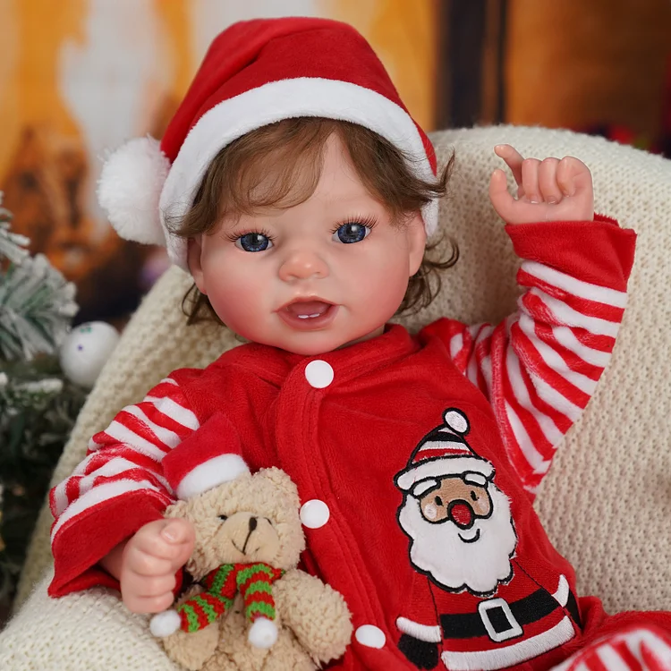 Babeside Christmas Smiling Reborn Baby Vead 20" Little Infant Girl Heartwarming Gift Building Lovely Memories