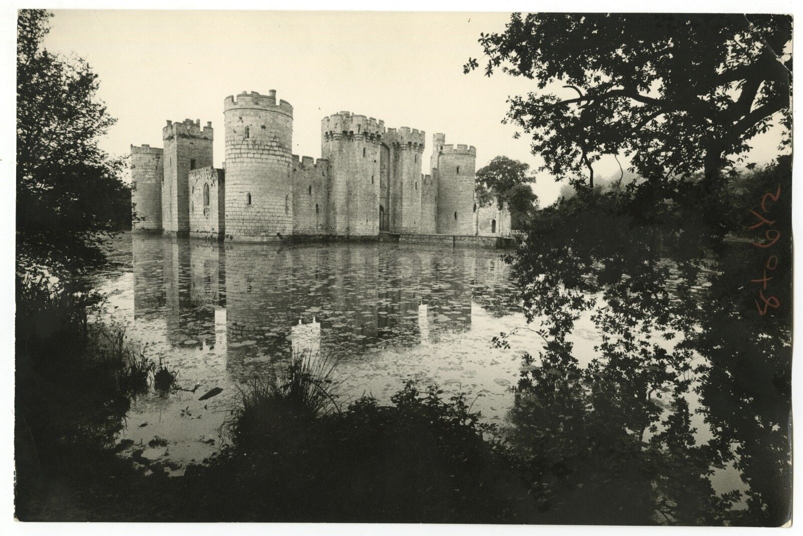 Bodiam Castle - Vintage Publication Photo Poster paintinggraph - England