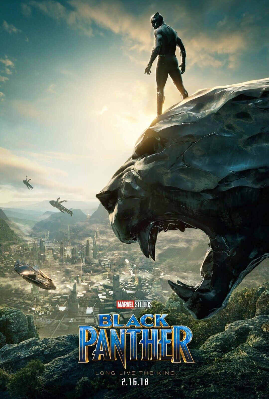 Chadwick Boseman BLACK PANTHER MOVIE POSTER 12x18 Photo Poster painting PRINT AVENGERS MARVEL