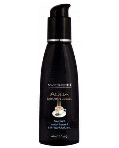 Pornhint Wicked Aqua Mocha Java Flavored Water Based Lubricant 2oz