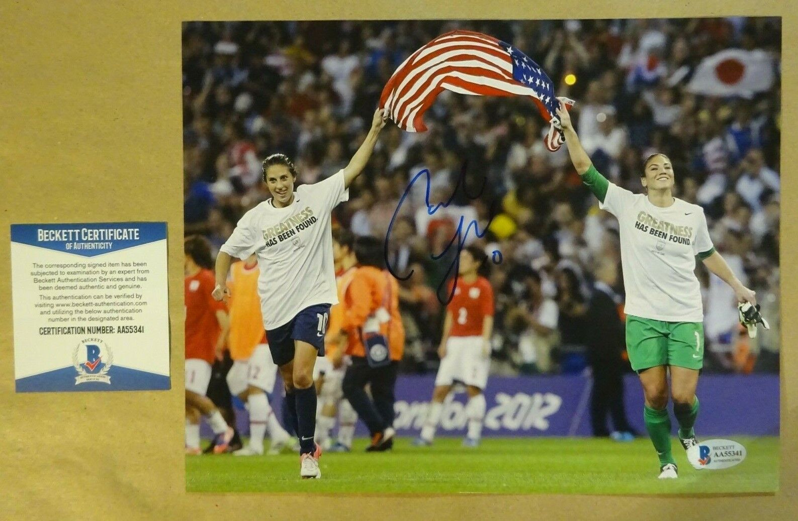 Autographed CARLI LLOYD Signed 8x10 USA SOCCER Photo Poster painting Beckett COA