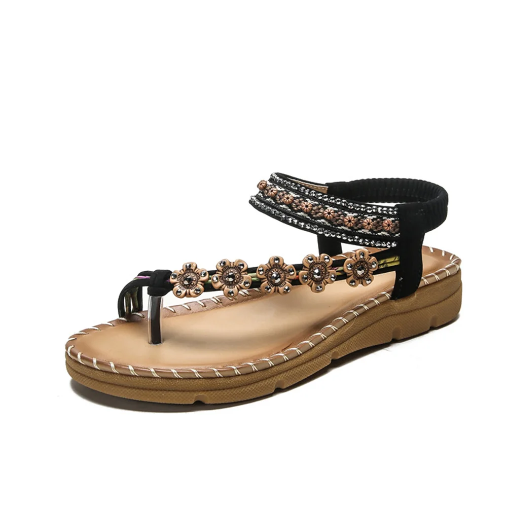 Smiledeer Summer new women's bohemian ethnic style platform sandals