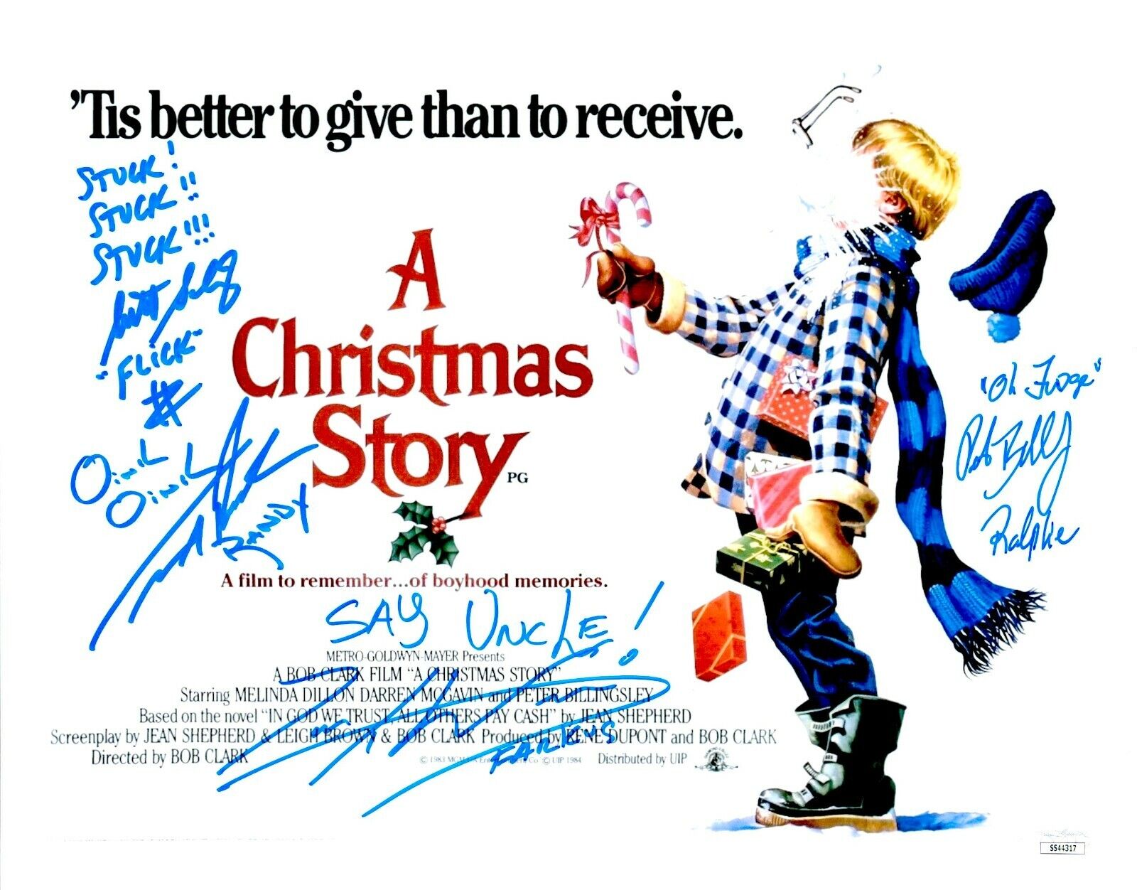 PETER BILLINGSLEY CAST x4 Signed 11x14 A CHRISTMAS STORY Photo Poster painting Autograph JSA COA