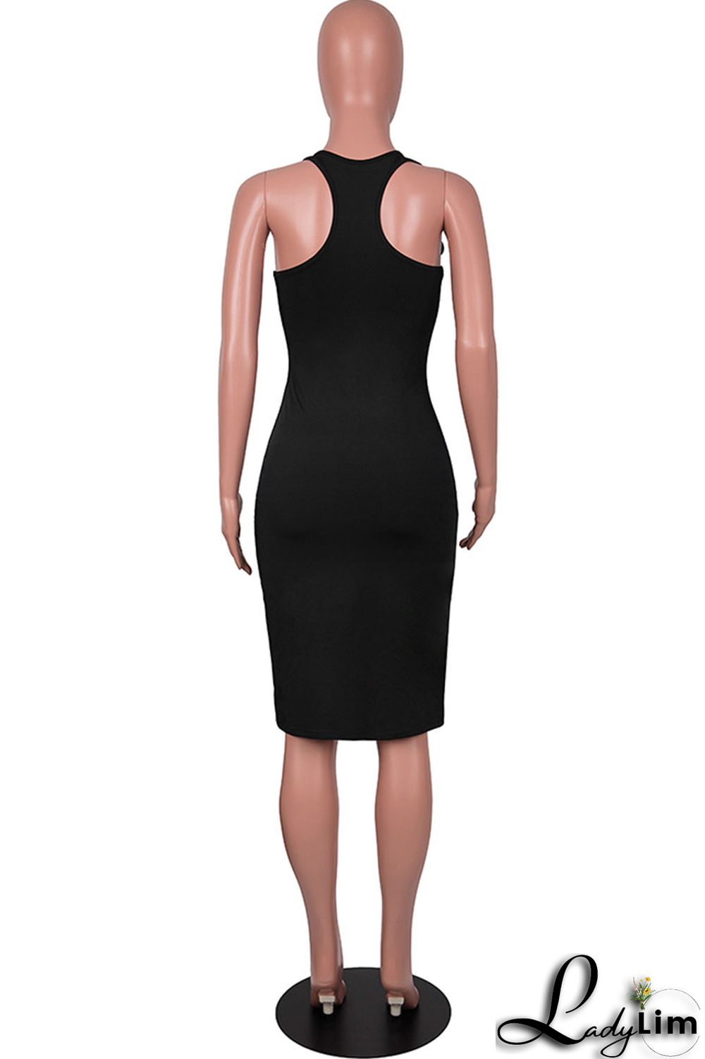 Blue Sexy Solid Patchwork Spaghetti Strap One Step Skirt Dresses