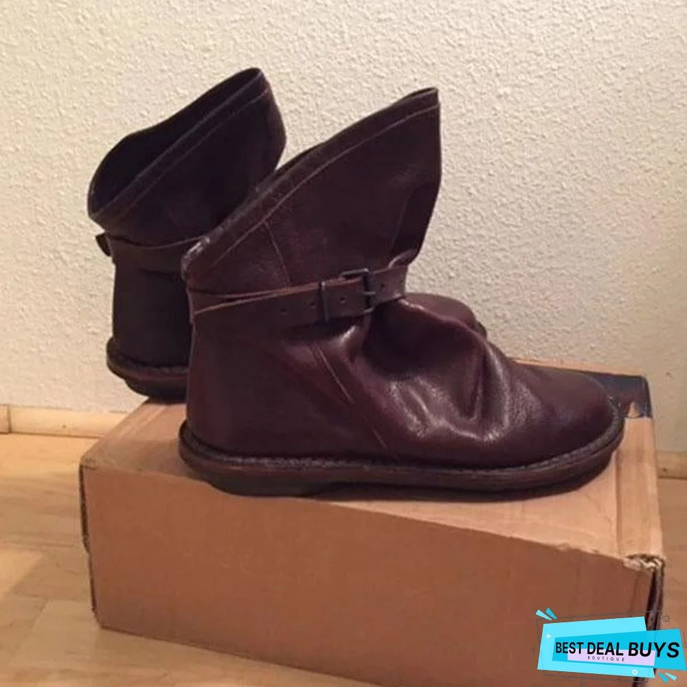 Men's Retro Soft Leather Ankle Boots