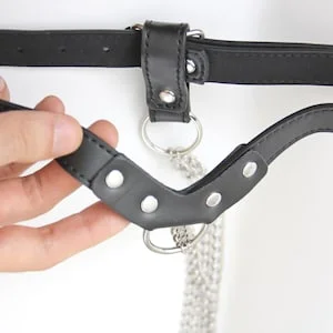 pornhint Pornhint Erotic _hain thong ladies gift. Sex toys panties BDSM string. Leather underwear slave intimate. Mature female chastity belt pussy jewelry Toy