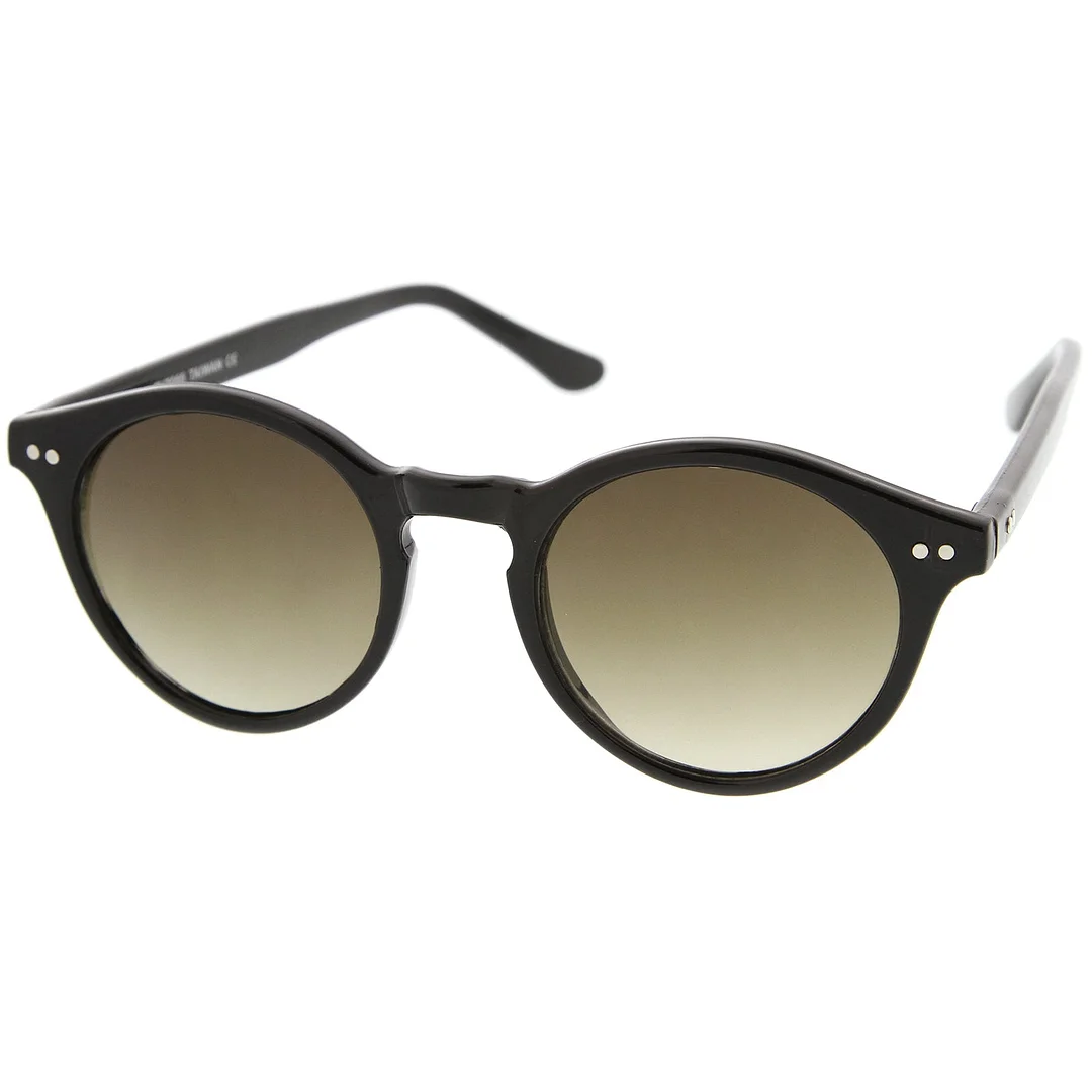 Classic Horn Rimmed Keyhole Nose Bridge P3 Round glasses 46mm