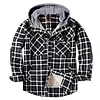 Men's Fleece Warm Cotton Plaid Jacket