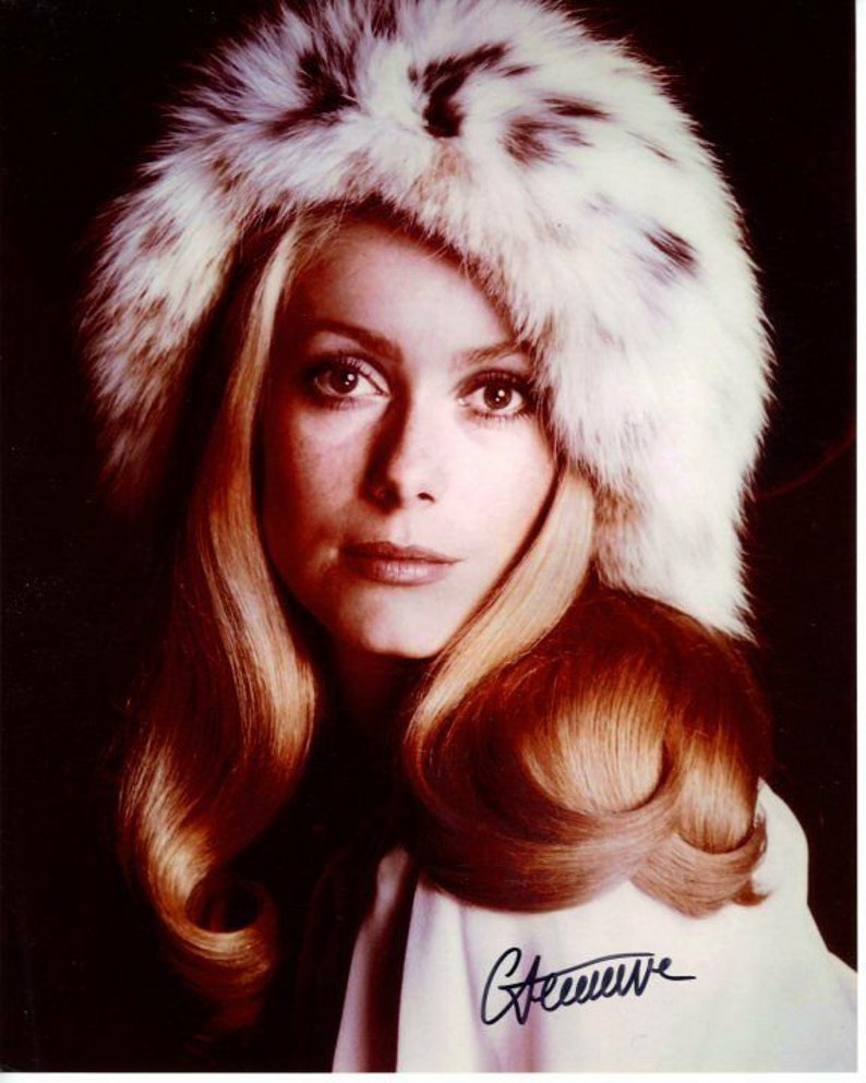 Catherine deneuve signed the april fools catherine gunther 8x10 Photo Poster painting