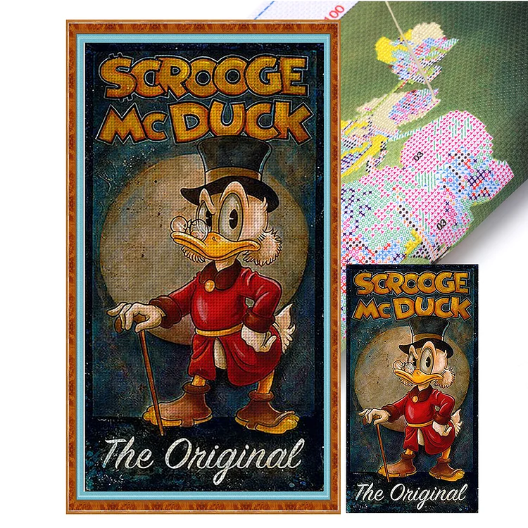 Disney Character-Donald Duck - Printed Cross Stitch 11CT 30*55CM