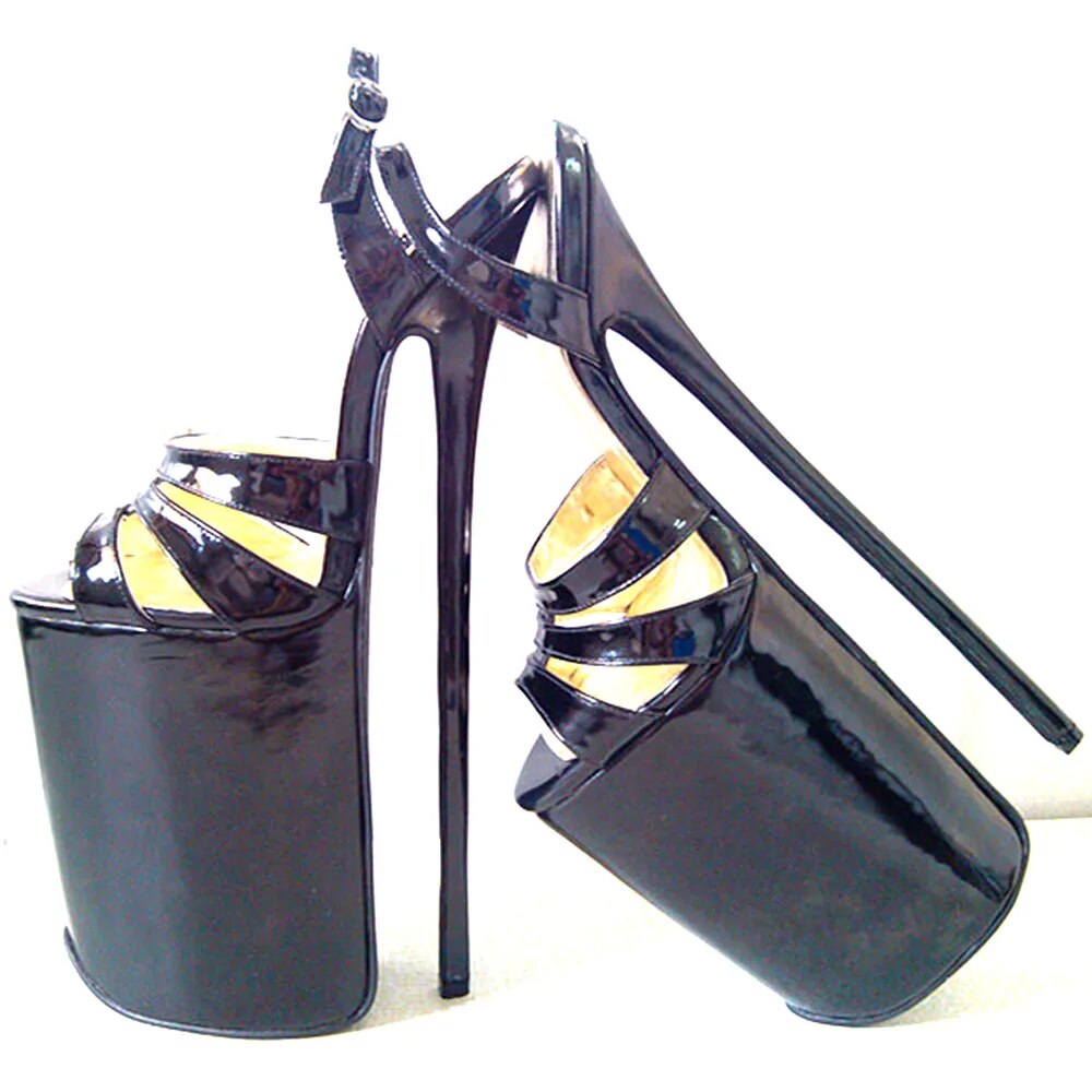 VCSHOES Women's Shoes 11.81in Heel Height PU Stiletto Heel Platform Sandals High Heels No.P3005