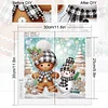 Diamond Painting - Partial Special Shaped Drill - Winter Snowman(Canvas|30*30cm)
