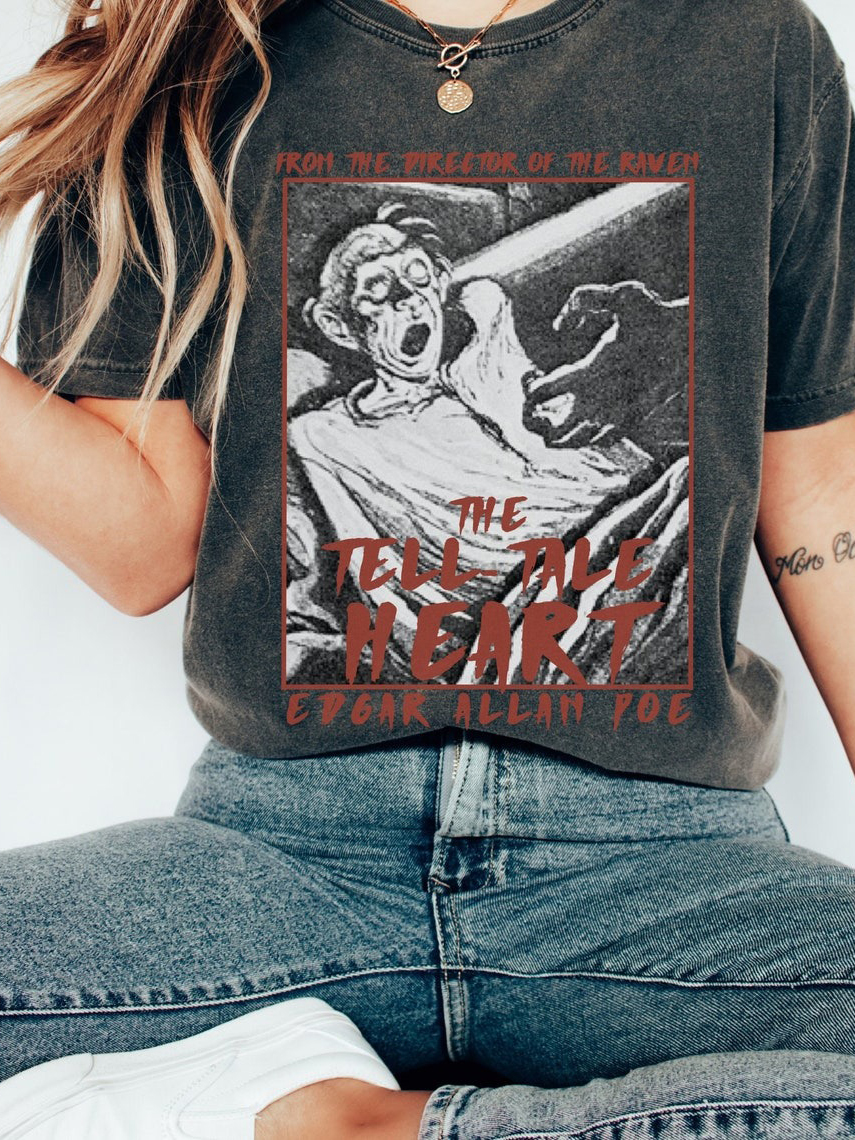 Edgar Allan Poe Horror Movie T-Shirt / TECHWEAR CLUB / Techwear