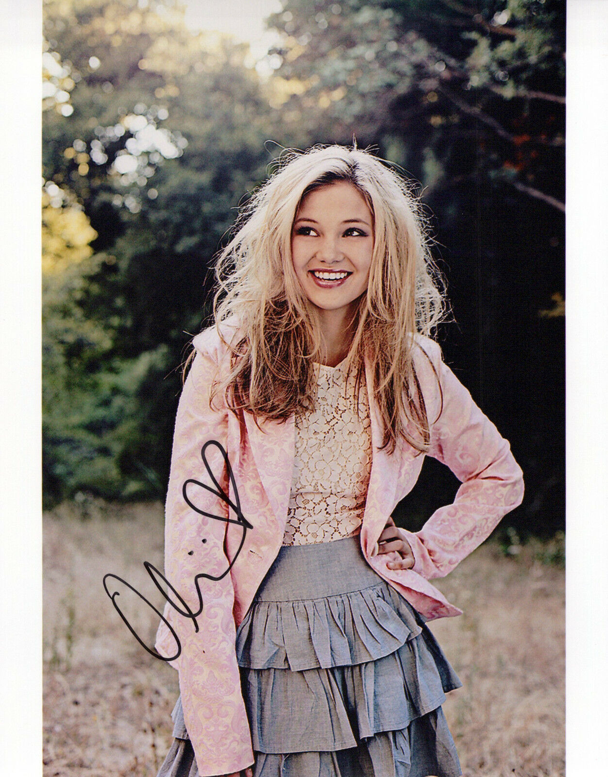 Olivia Holt glamour shot autographed Photo Poster painting signed 8x10 #15