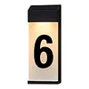 Solar Lighted House Numbers Luminous Outside Address Sign Smart Sensor Automatic LED Illumination Lamp Auto On/Off Villa Courtyard Number Plate Light Outdoor Doorplate Number Indicator