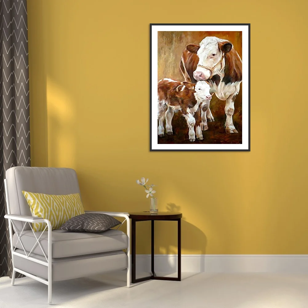 Diamond Painting - Full Round Drill - Cow(30*40cm)