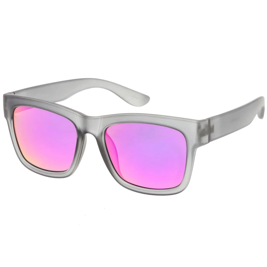 Lifestyle Super Thick Horn Rimmed glasses Thick Arms Mirror Square Lens 54mm