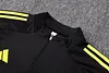 Joyfball 2025/2026 Manchester United Half-Pull Training Suit Black Football Shirt 1:1 Thai Quality