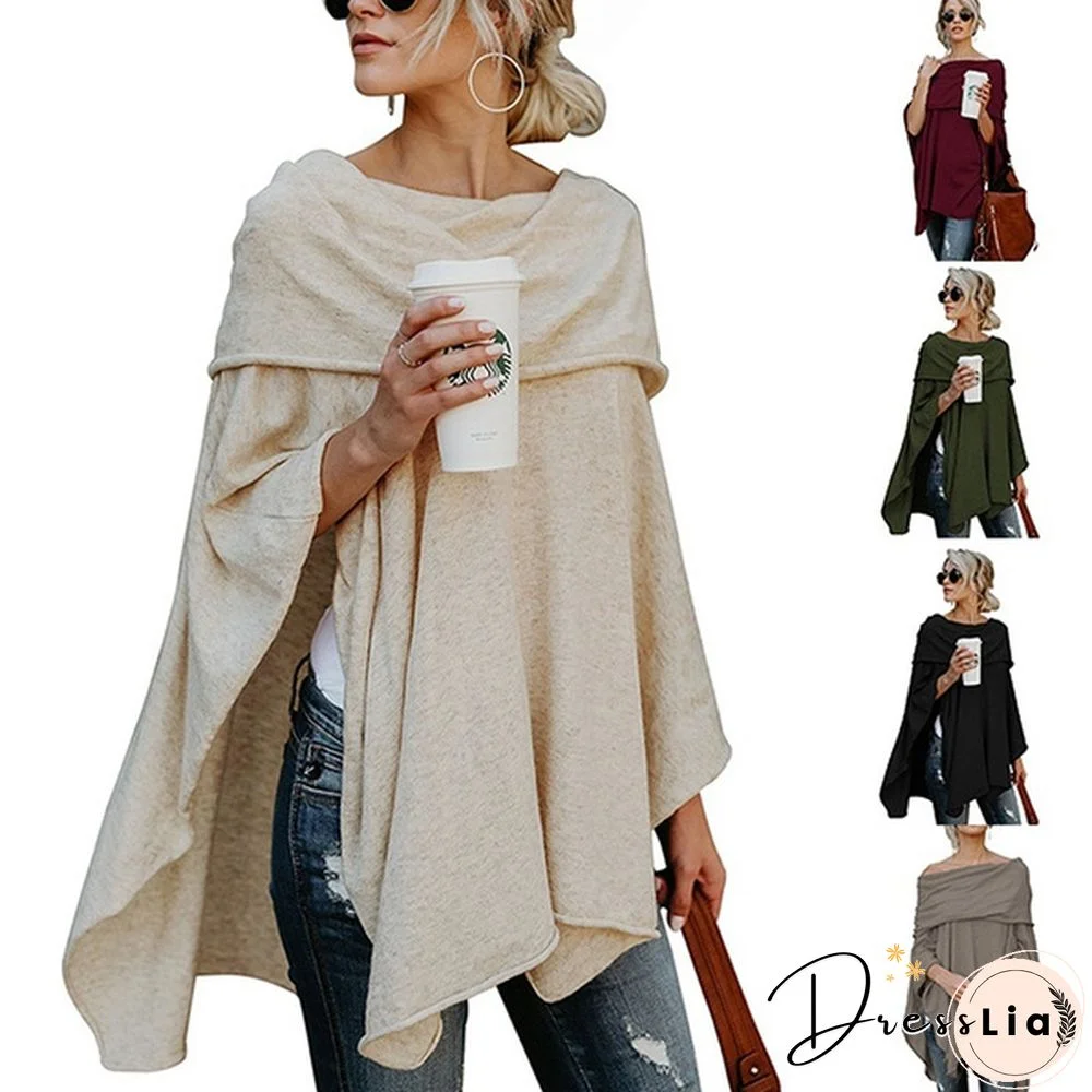 Sexy Women Gauffer Boat Neck Off Shoulder Loose Blouse Bat Sleeve Casual Shirts