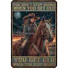 (Multi Style)Cowgirl - Panneaux en &eacute;tain m&eacute;tallique(20*30cm/30*40cm)