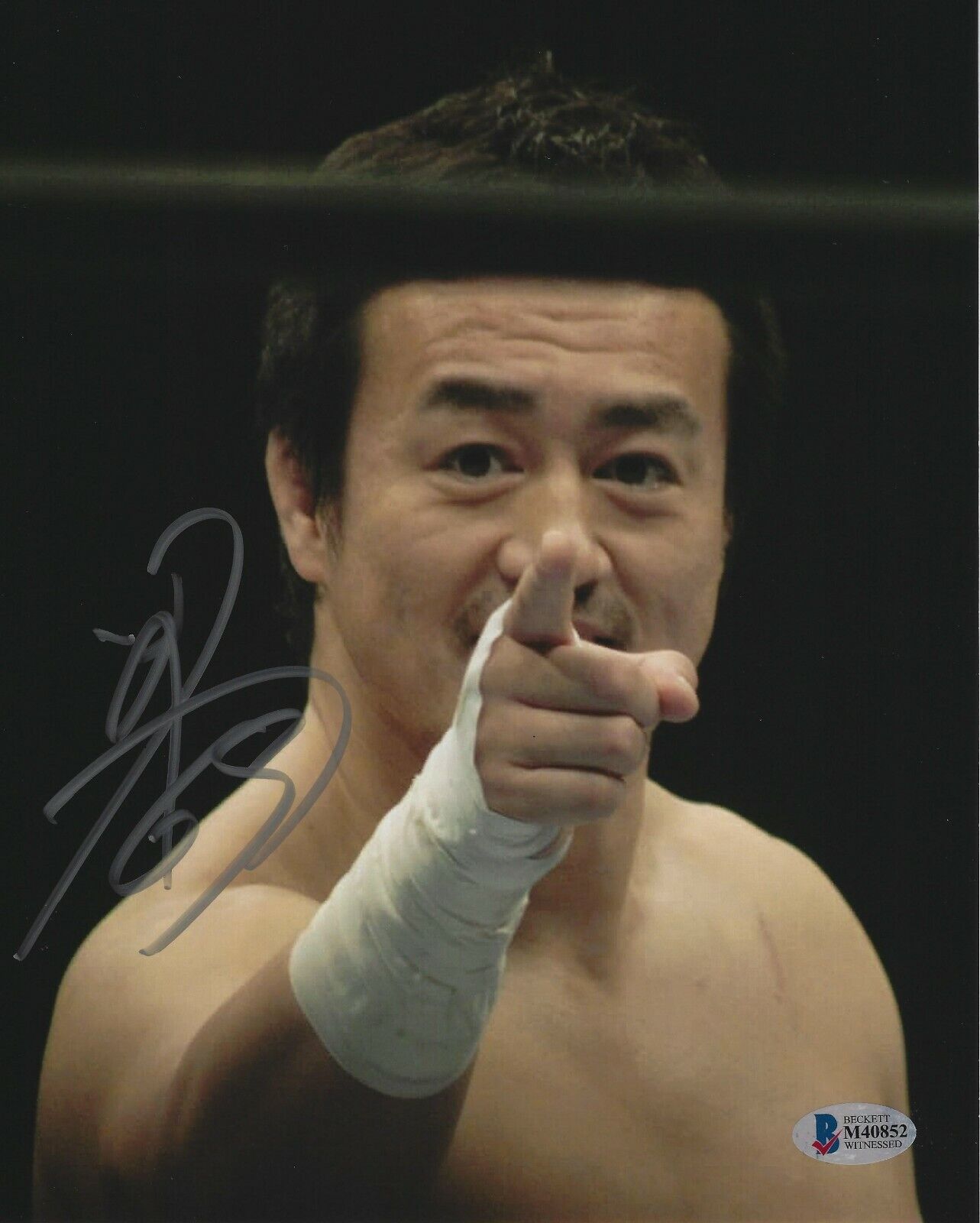 Ryusuke Taguchi Signed 8x10 Photo Poster painting BAS COA New Japan Pro Wrestling Picture Auto H