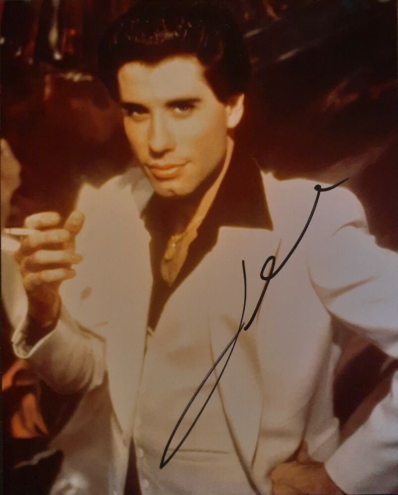 John Travolta signed 8x10