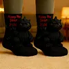 Unisex Cutie 3D Godzilla Pattern Funny Knit Socks For Holiday Gift