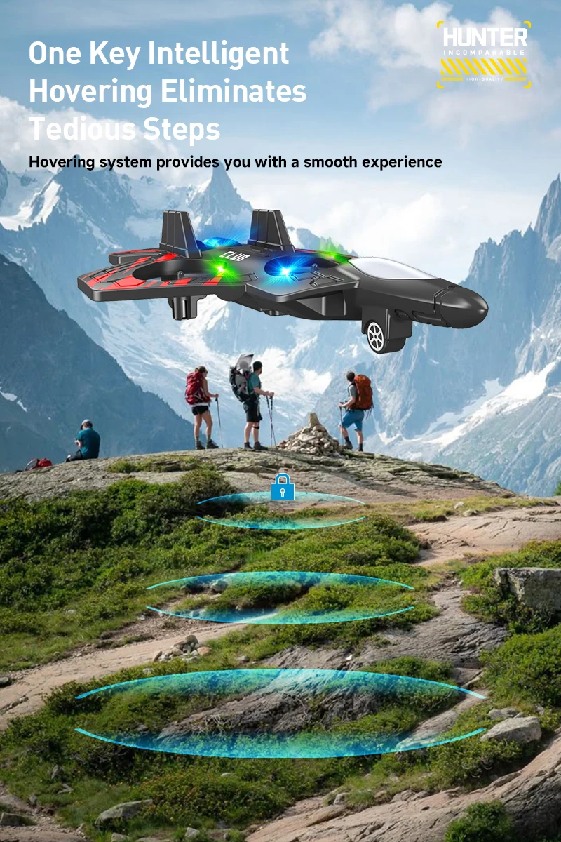 Tegooe Tegooe RC Stunt Glider for Kids - Durable EPP Foam Remote Control Airplane with 24G System
