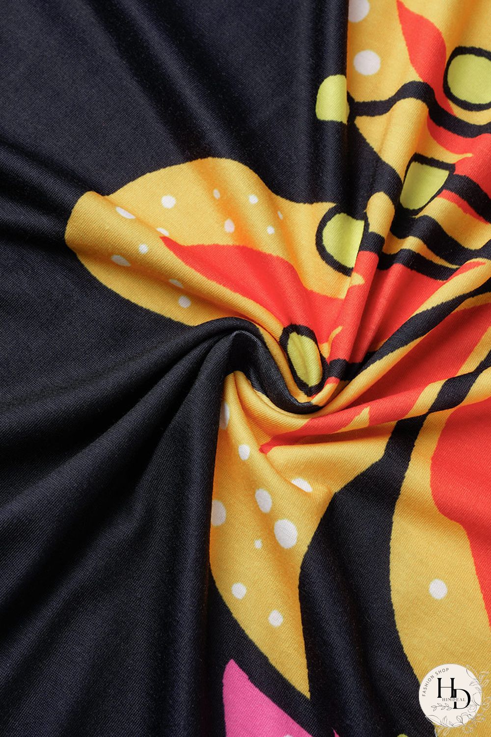 Blue Black Casual Print Patchwork Spaghetti Strap Sling Dress Dresses